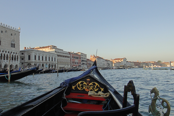 ヴェネツィアのゴンドラ乗船