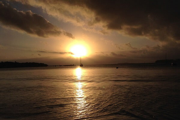 ニューカレドニアの夕陽